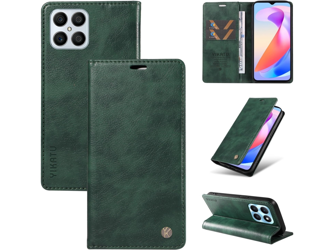 Capa Para Honor X6a 4g, Capa Carteira Em Couro Pu Resistente A Impactos, Capa Dobrável Flip Resistente A Impactos Porta