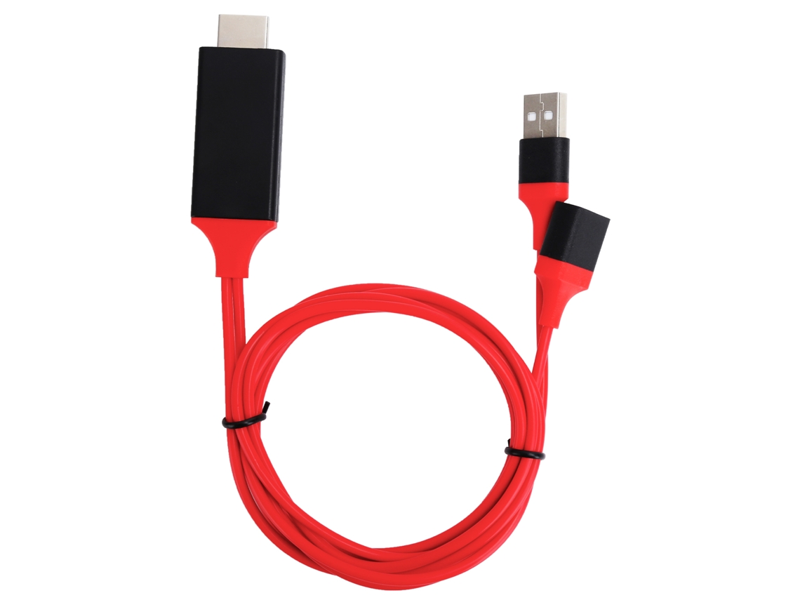 Cabo USB para HDMI 1080p Type C para Celular Android e iOS