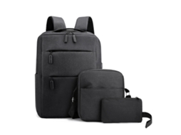 Mochila Para Laptop De Viagem, Bolsa Para Laptop Empresarial Com Porta De Carregamento Usb, Preta Gusshious