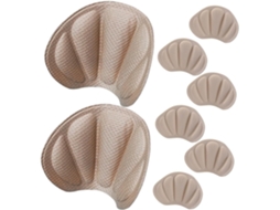 Protetores De Calcanhar Femininos, 4 Pares, Perfil Fino, Multiuso, Material De Silicone E Espuma, Adequados Para