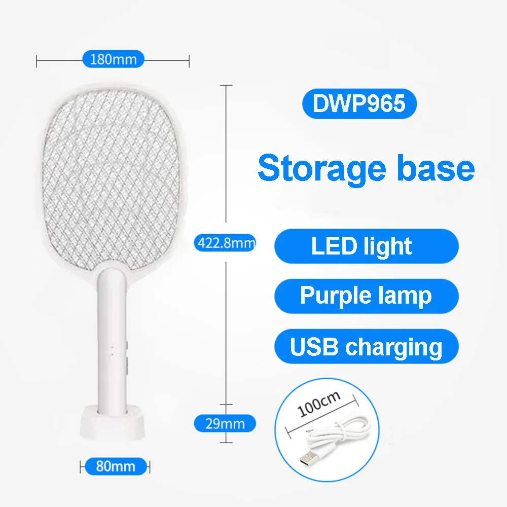 Mata-mosquitos Elétrico De 3000v Aprimorado, Lâmpada Repelente De Mosquitos Recarregável Via Usb