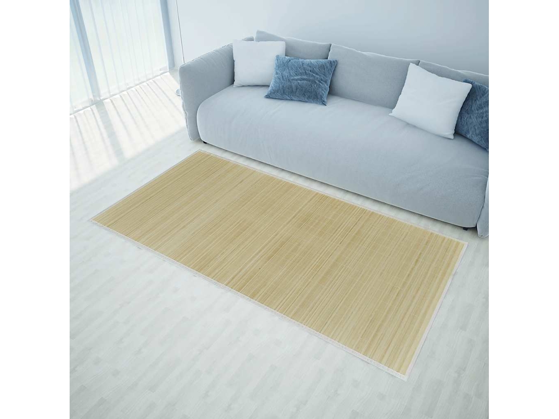 Tapete Retangular Bambu 120 X 180 Cm Natural