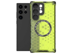 Capa De Celular Para Samsung Galaxy S25 Ultra, Compatível Com Magsafe Honeycomb Design Tpupc