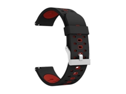 Pulseira De Silicone Com Três Fileiras De Furos Para Samsung Galaxy Watch 3 De 41 Mm (preta)