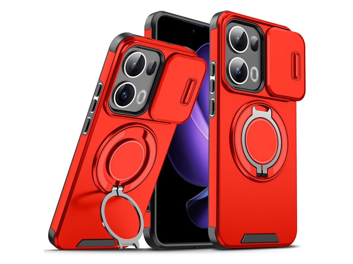 Anel De Suporte Anti-queda Para Capa De Celular Com Janela Deslizante Oppo Linkevermelho - Realme P3