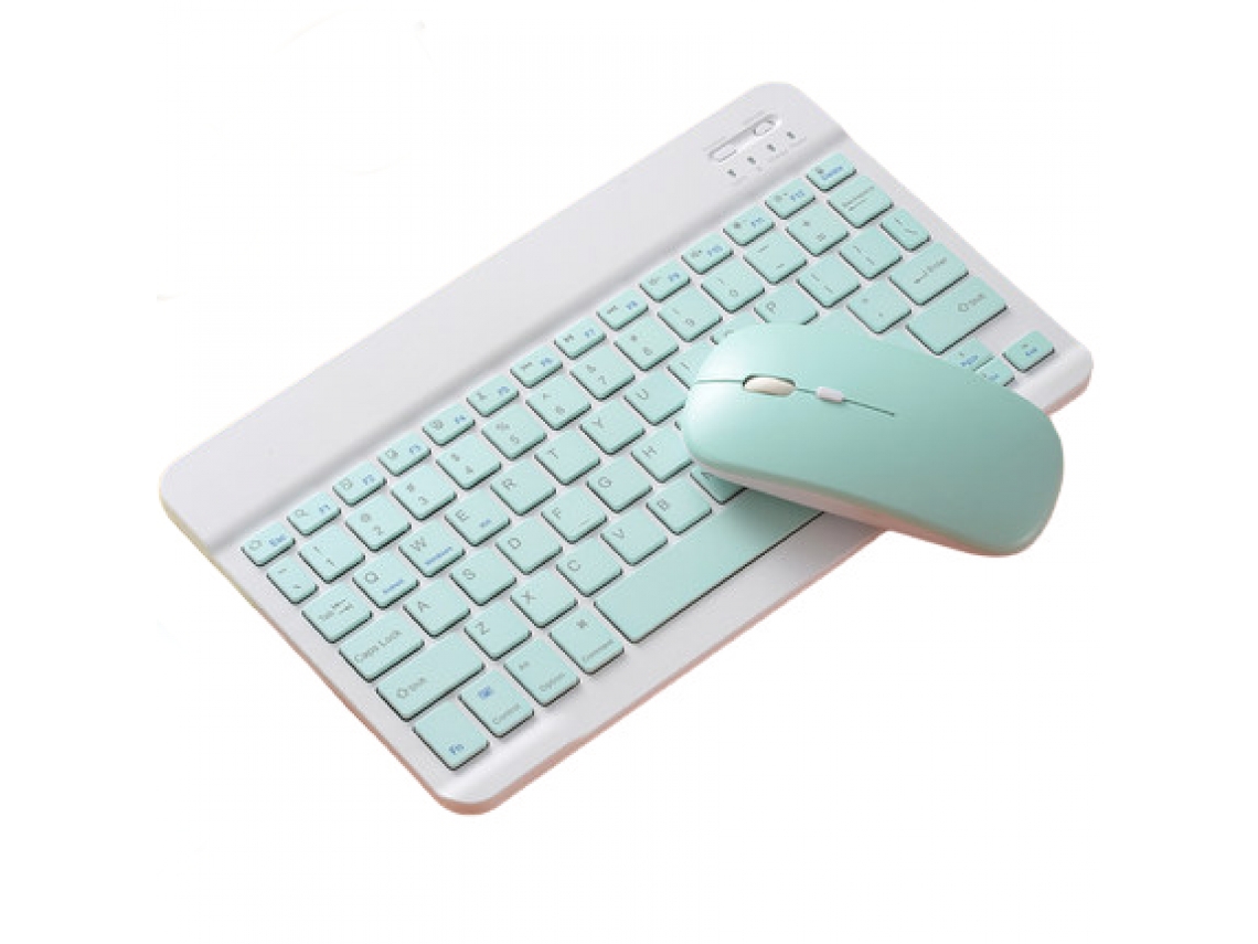 Conjunto De Teclado E Mouse Sk-030, Teclado E Mouse Bluetooth De 10 Polegadas Com 78 Teclas, Mini Teclado 2.4g Classe 3, Dpi Ajustável, Mouse Bluetoot