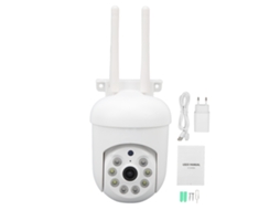 Câmara De Segurança Wifi 1080p Com Áudio Bidirecional 2.4ghz Rotatória Para Bebê, Idoso, Cão Plugue Eu