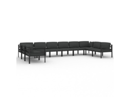 Garden Lounge Set, Garden Lounge Sets Vidaxl Antracite Alumínio (n/a)