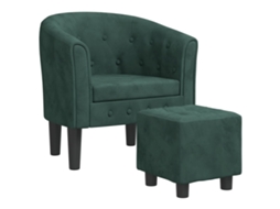 Tub Chair, Tub Chairs Vidaxl Verde Veludo