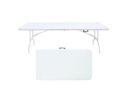 Mesa Dobrável Branca 244cm, 135kg.-gx