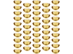 100 Peças De Pequenos Enfeites Decorativos De Cristal Em Formato De Lingote De Ouro De 14 Mm Para Decoração Criativa De Mesa E Artesan Gokoco