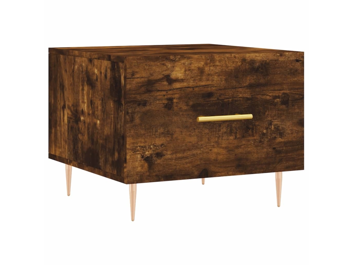 Mesa de Centro Derivados de Madeira Carvalho Fumado MAISON EXCLUSIVE (50x50x40 cm)