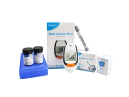 Glucômetro Glm-77, Conjunto Completo De Teste E Agulha, Monitor De Diabetes Rápido E Preciso