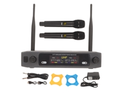 Microfone Sem Fio de Mão EOOCOO UHF para atuações e canto em casa