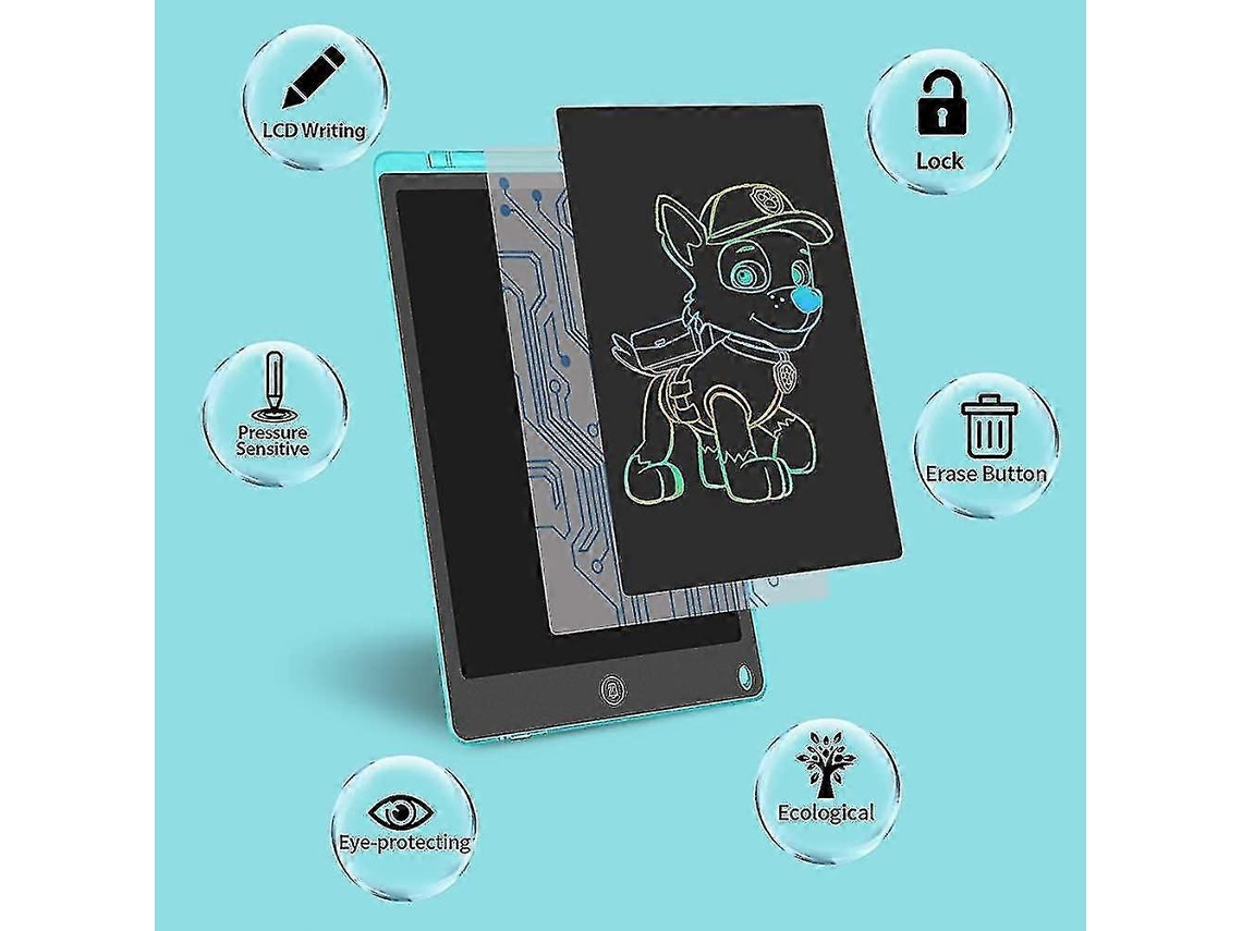Lurelia, Tablet Lcd, 12 Polegadas, Multicolor, Colorido, Caneta, Infantil
