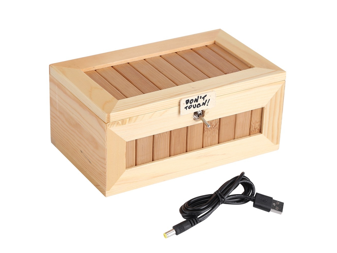 Caixa Usb de Madeira com Design de Tigre LAXISCREED