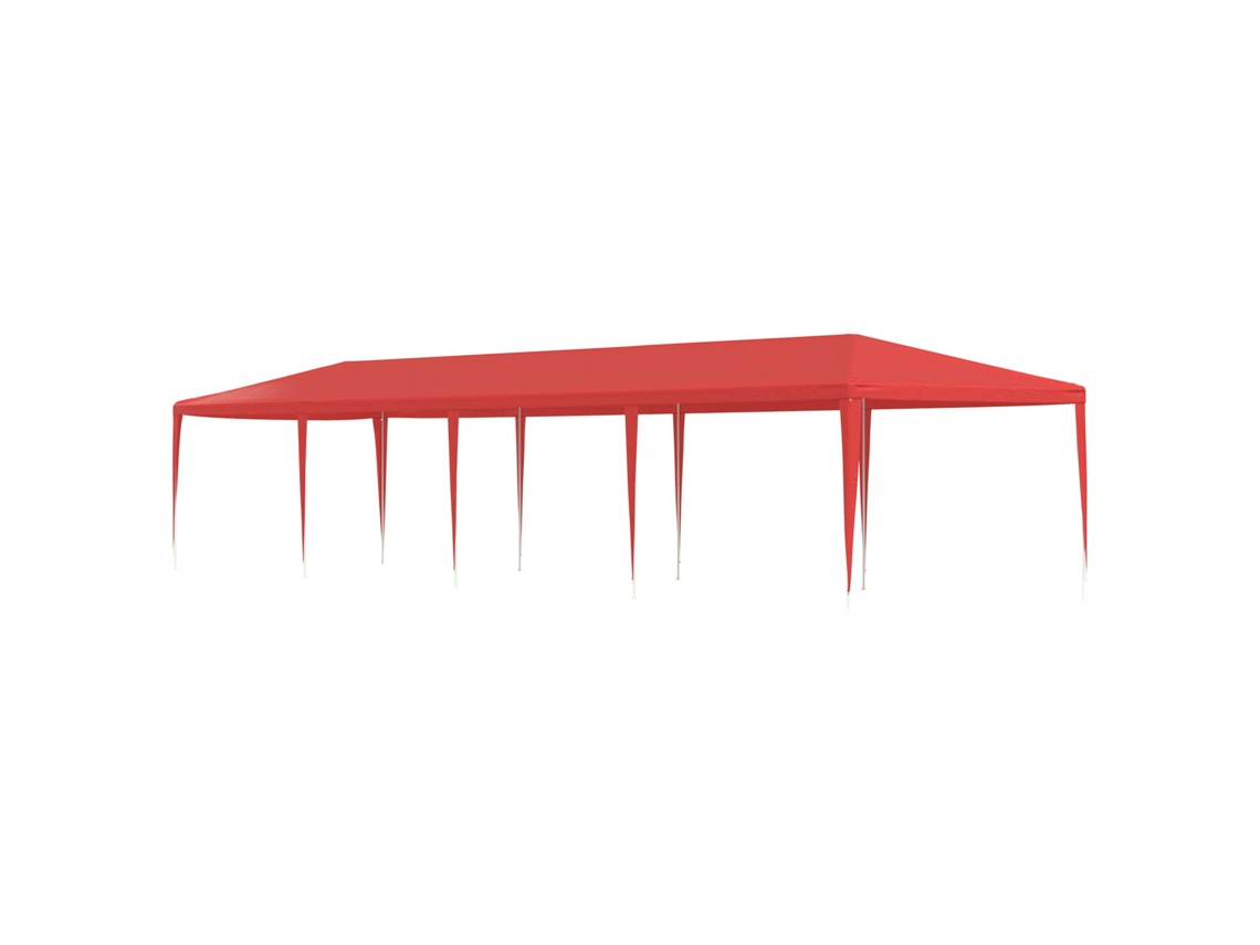 Vidaxl Tenda De Festa Vermelho 1200 X 300 X 255 Cm Pe E Aço