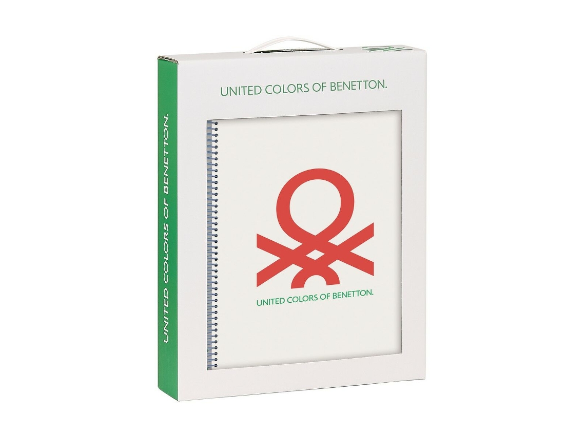 Set de Papelaria Benetton Topitos 2 Peças Branco