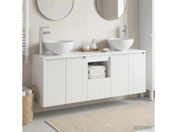 Vidaxl Conjunto De Armários Para Banheiro 3 Unid. Branco