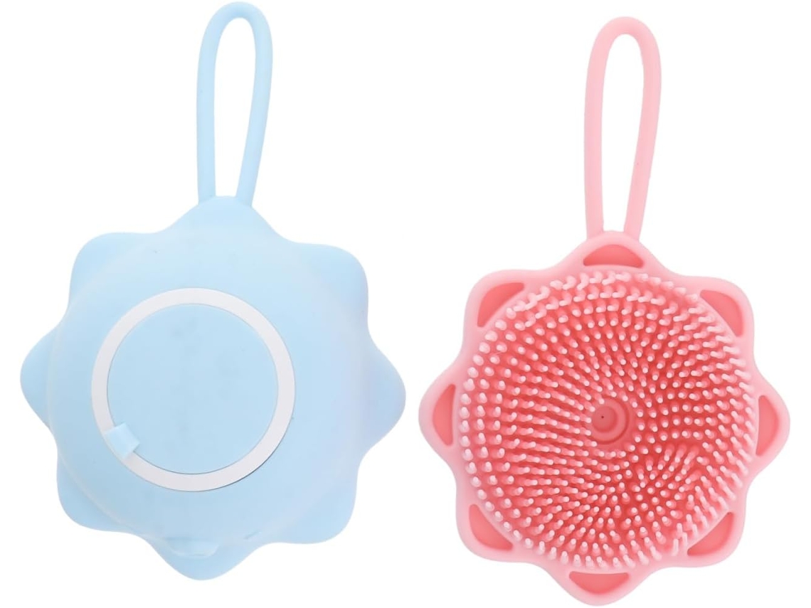 Conjunto De 2 Escovas Banho Compactas Para Meninos E Meninas, Fáceis De Usar, Para Pendurar Na Banheira