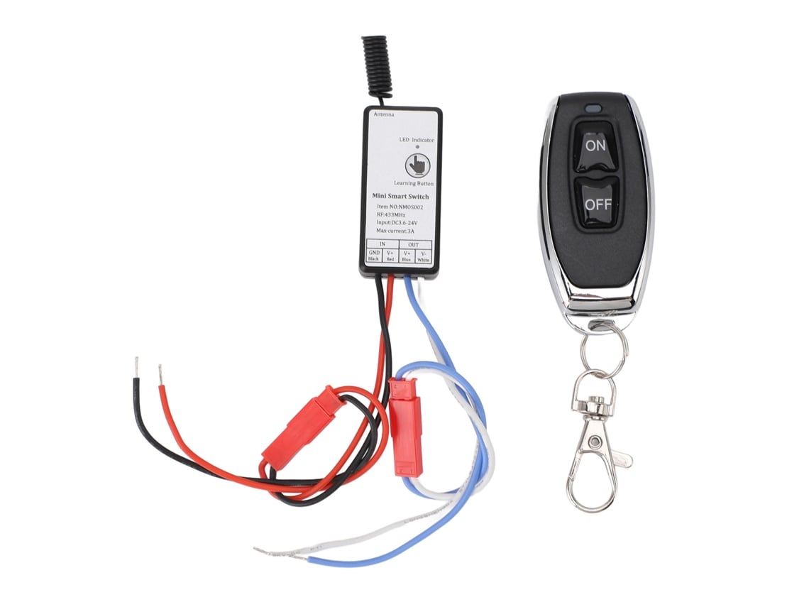 Relé de controle remoto Rebe para limitador de velocidade de patinete elétrico, com função liga/desliga, fácil instalação, kit receptor e transmissor.