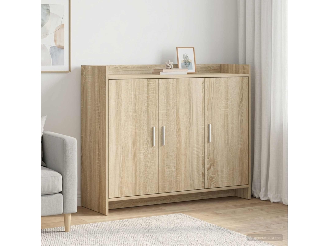 Vidaxl Buffet Carvalho Sonoma 98,5 X 33 X 80 Cm Derivados De Madeira