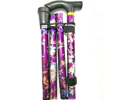 Bengala - Ajustável E Dobrável - Leve - Punho Confortável - Auxílio À Marcha Durável Auxílio À Mobilidade - Bengala Dobrável