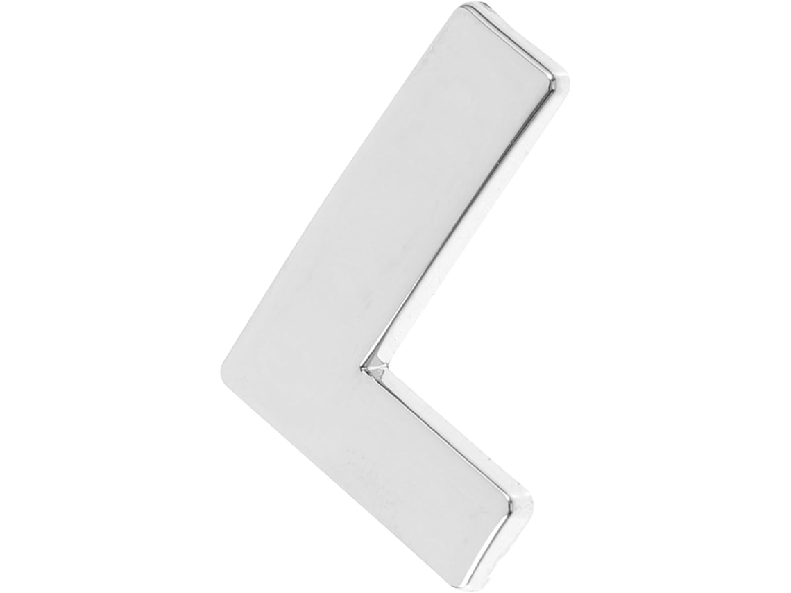 Conjunto De 3 Adesivos Decorativos Metálicos Com Letras Para Carro, E