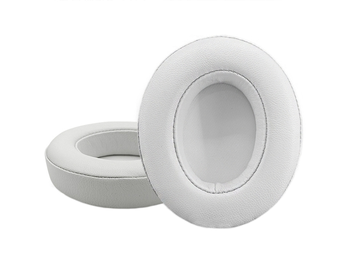 Almofada para Beats Studio 2.0 de Orelhas de Espuma Macia Pele de Carneiro Branca XIAOMOYU