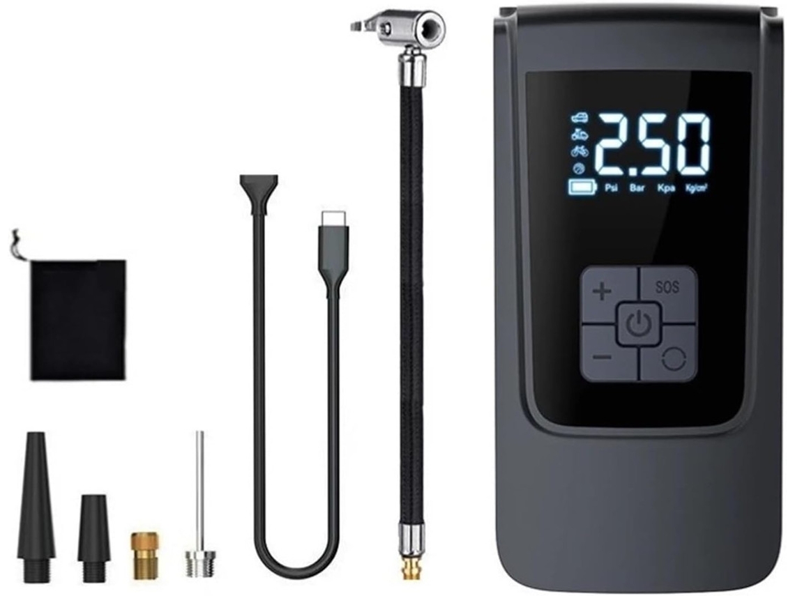 Compressor De Ar Digital 7.4/12v ? 150psi, Led, Sem Fios E Fios | Orysin