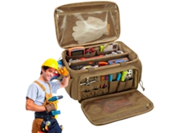 Bolsa organizadora de ferramentas impermeável para trabalho.