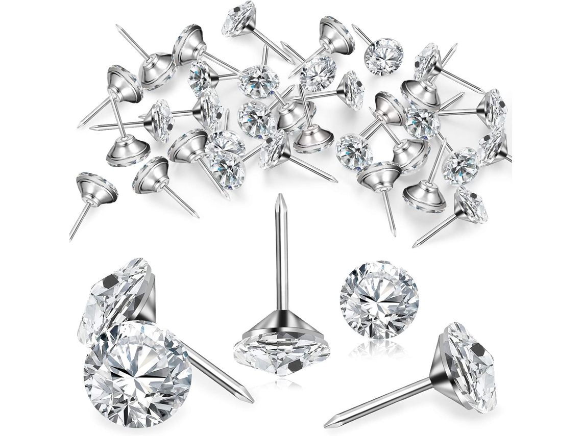 Tachas Decorativas Em Formato De Diamante Com Cristais Para