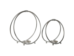 Castiçais Home Esprit Prate Metal 38 X 16 X 38,5 Cm 38 X 16 X 39 Cm (2 Unidades)