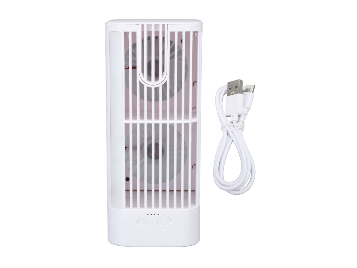 Laxiscreed Ventilador Para Desktop Com Função De Ar Condicionado, Luz De Noite E Iluminação Integrada