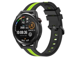 Pulseira De Silicone Bicolor Vertical De 22 Mm Para Huawei Watch Gt Runner