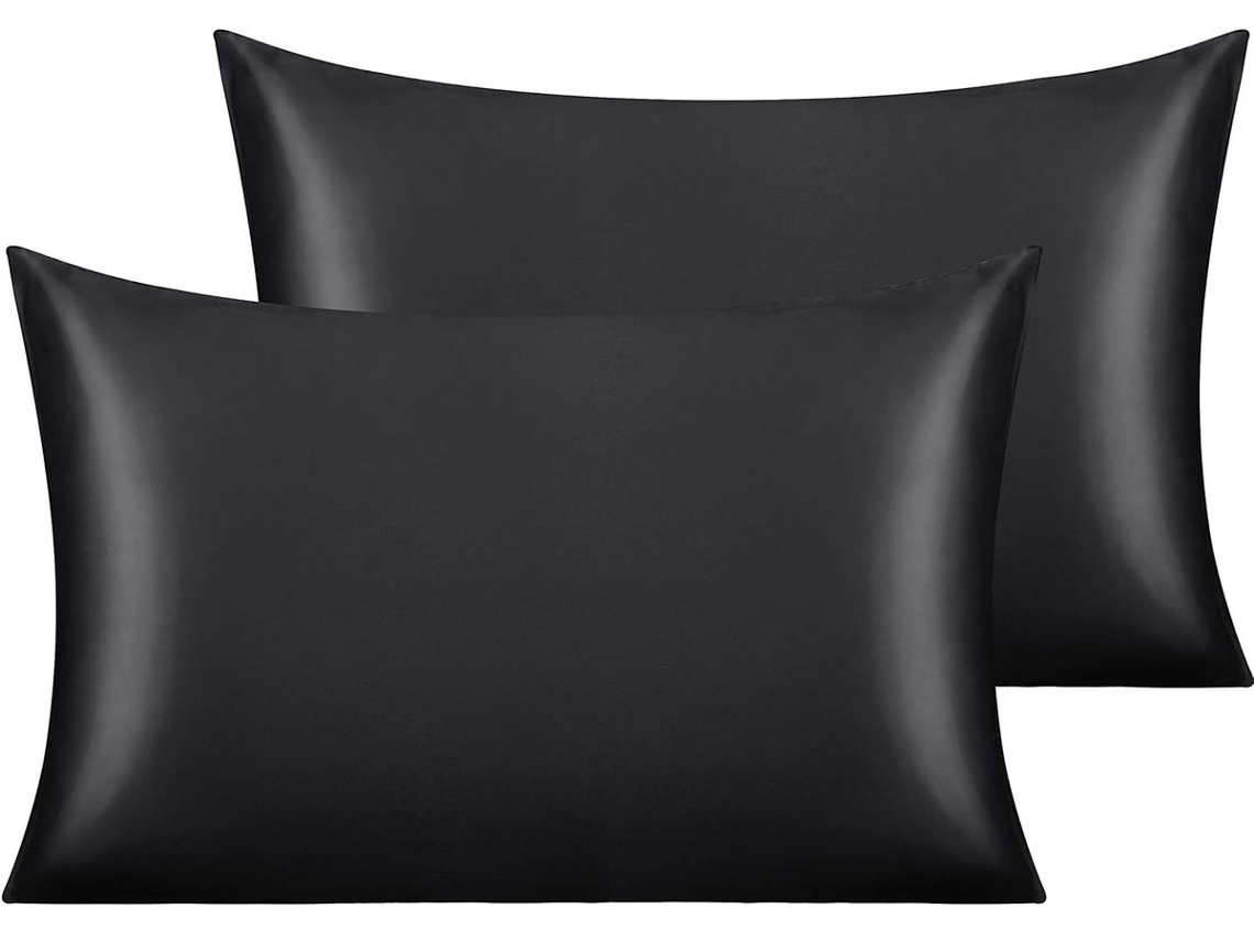 Fronhas De Cetim - Luxuosas E Macias - Conjunto De 2 - 50 X 75 Cm