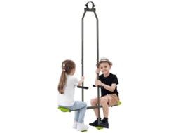 Balanço Infantil Frente A Frente Aço Plástico 3-6 Anos 170cm Verde