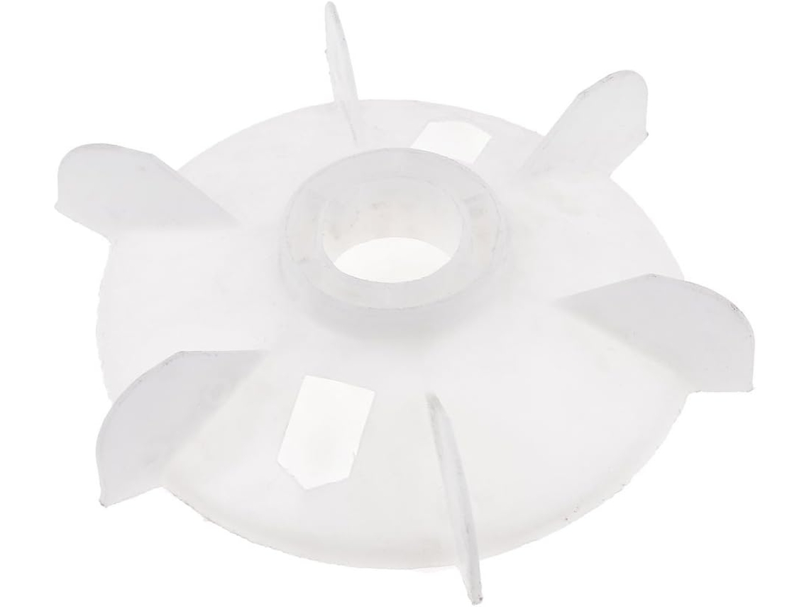 Peça de Máquina Y132 Plástico Branco Diâmetro Interno 3,7 Cm Ventilador de Motor com Seis Pás CHABERLU