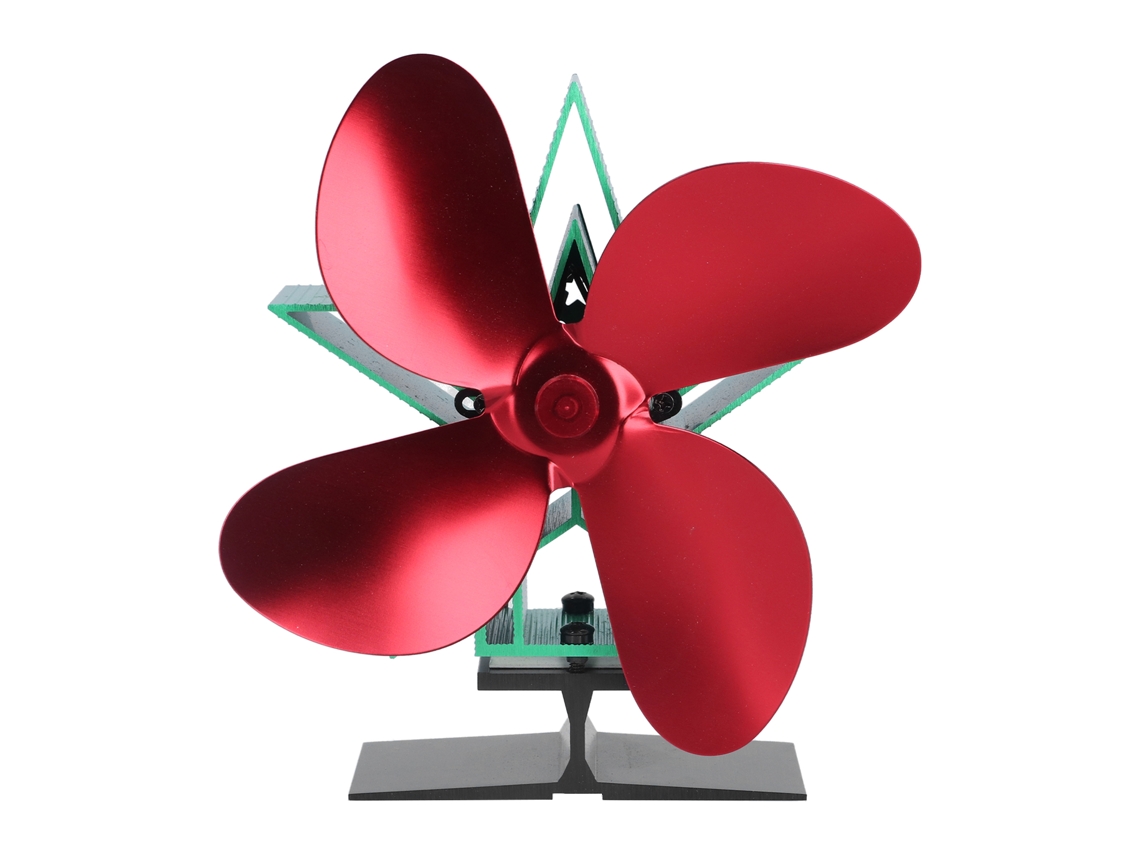 Laxiscreed Ventilador Para Lareira Com 4 Pás, Sem Necessidade De Energia, Para Melhor Circulação De Ar