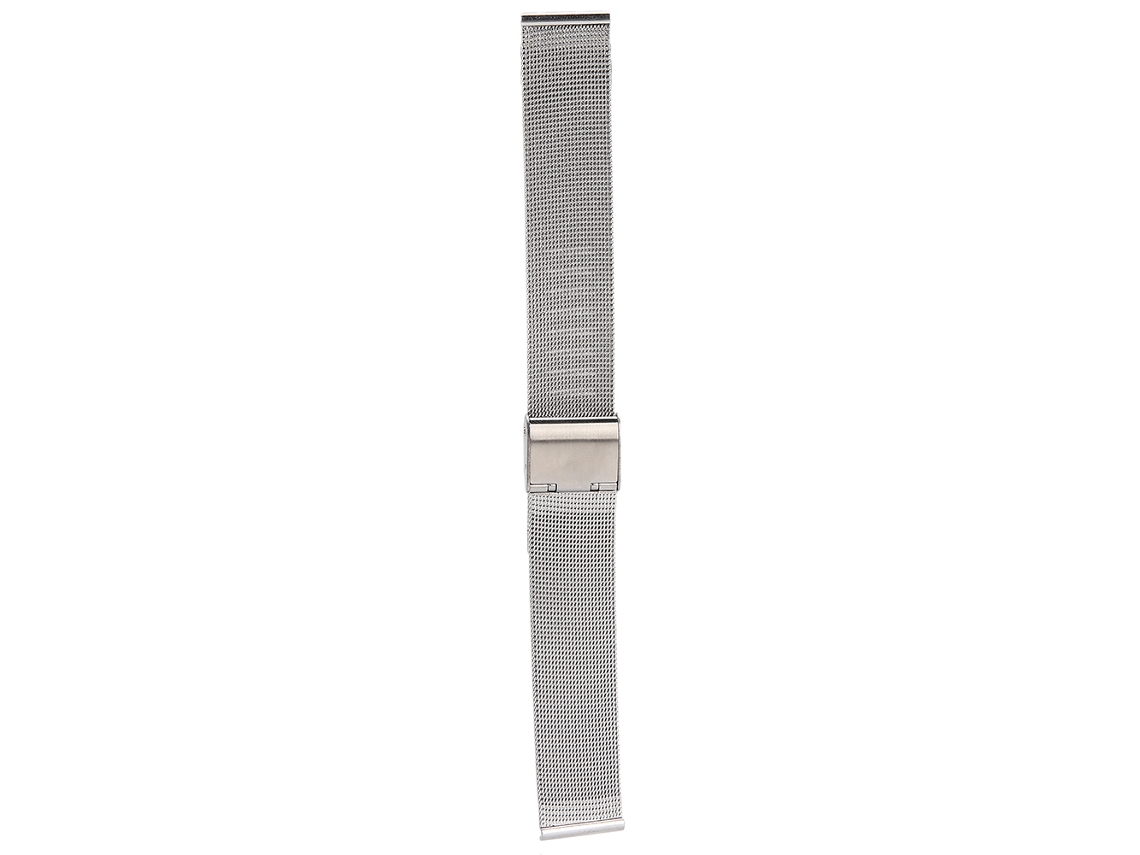 Correa De Reloj Metálico Malla Tejida Para Reemplazo Accesorio Plata 18mm