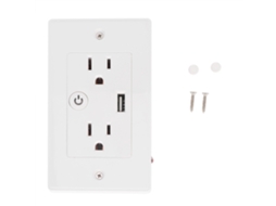 Uma parede inteligente com conectividade Wi-Fi, compatível com Alexa e Google Home, e da Padrão Two United States.