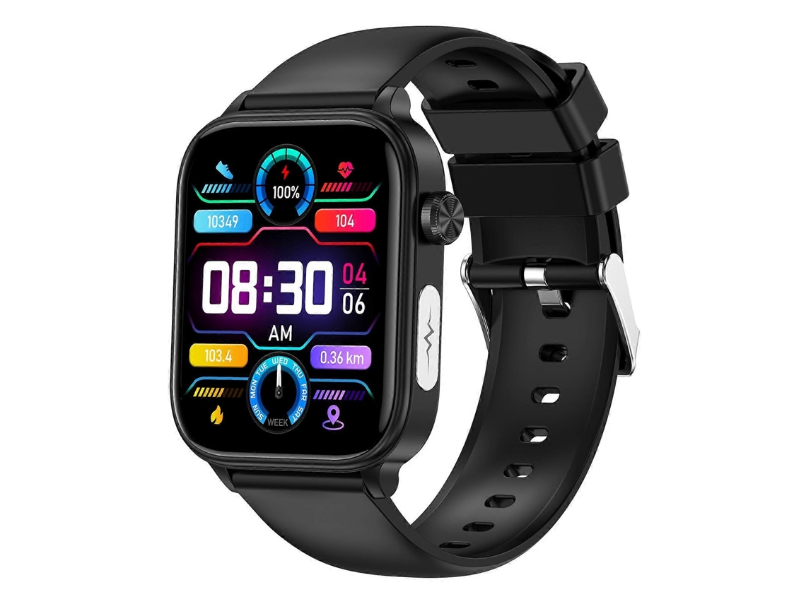 Relógio inteligente ET570 com tela colorida de 1,96 polegadas e pulseira de silicone VONKELIOS