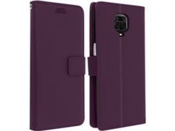 Capa Xiaomi Redmi Note 9 AVIZAR FOLIO-LENNY-PP-NT9S Roxo