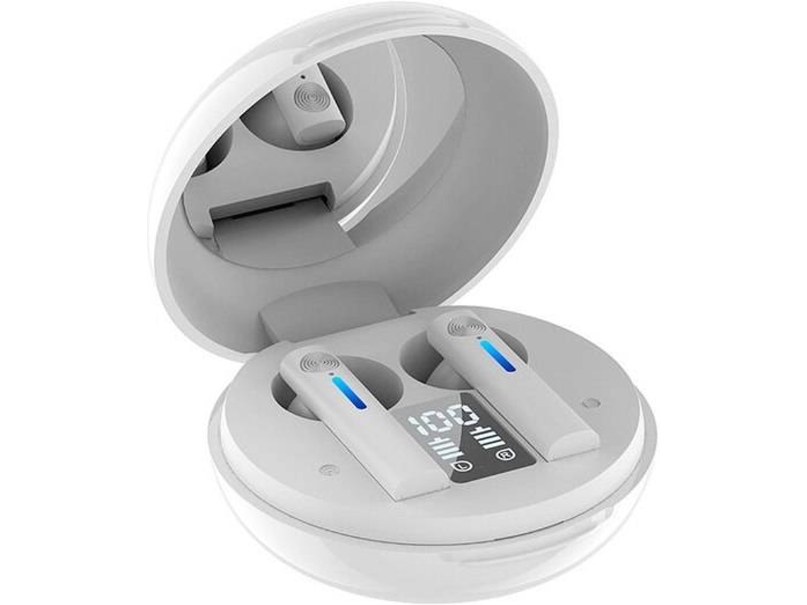 Auriculares Bluetooth True Wireless T15-2 (In Ear - Microfone - Branco)