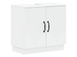 Vidaxl Armário Para Pia De Banheiro Hoorn Branco 59,5 X 31,5 X 56 Cm