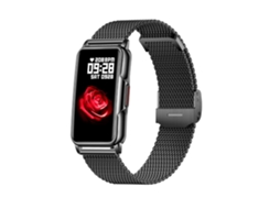 Connected Watch 5.0 com Antirroubo e Bracelete Milanesa em Aço Inoxidável Preto
