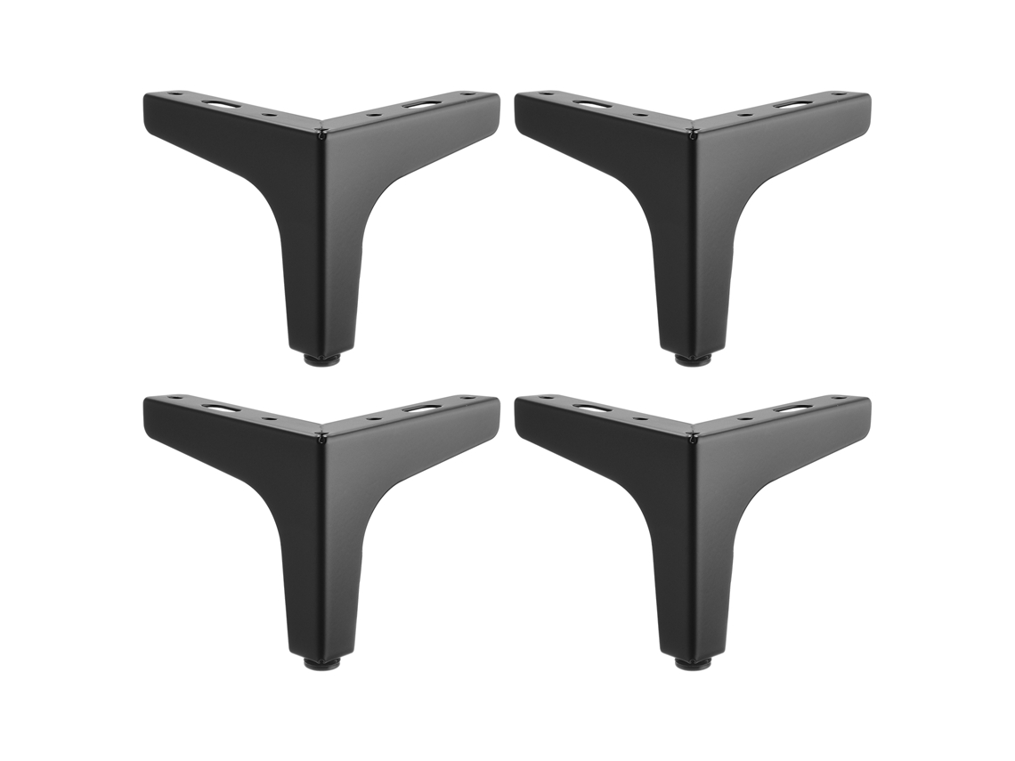 Cabides de guarda-roupa de três pontos (4 peças por conjunto, equipados com 16 parafusos de fixação, 4 peças pré-especificadas de 10 cm)