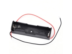Caja de Plástico para Batería 18650 3.7v, Portacellos com Cabo de Conexão (1 Batería)