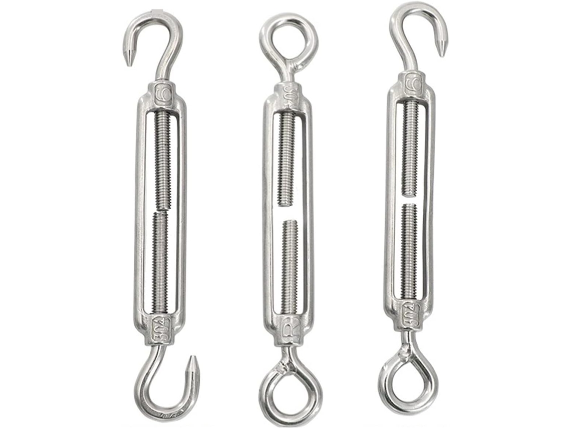 Tensor De Cabo, Ganchos De Corrente Ajustáveis Em Aço Inoxidável 304e Esticador Olhal, Linha De Dispositivo
