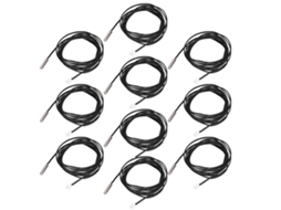 Sensor Termistor Ntc 10 peças 5x25mm com cabo de 2m S/MARCA
